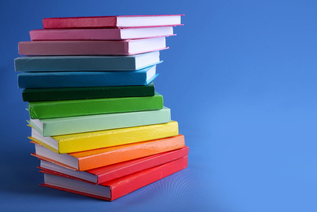 Rainbow Book Stack